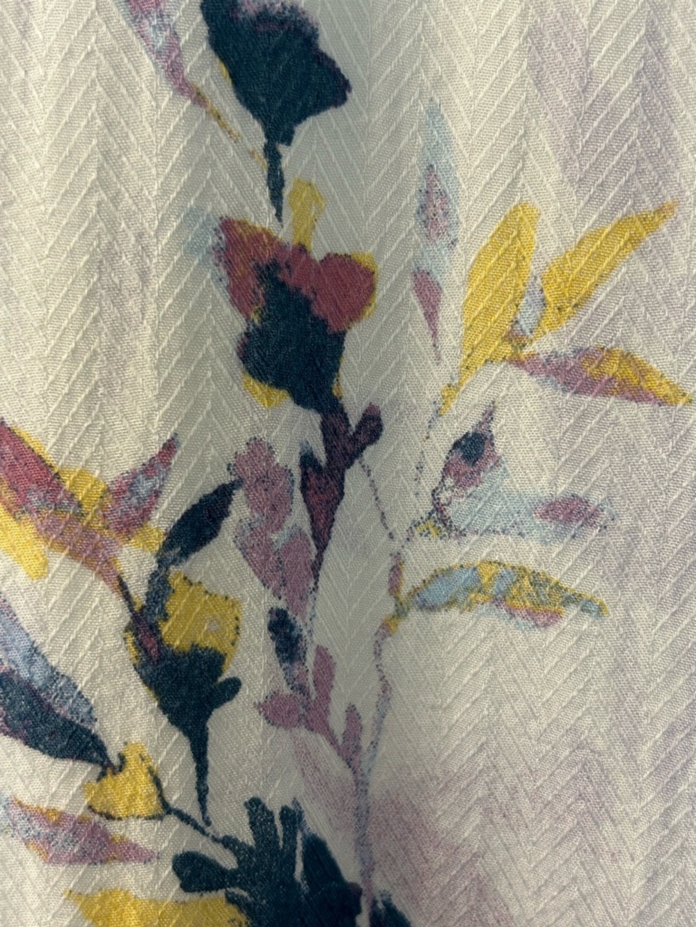 Gentle Fawn Floral Boho Blouse Cropped Flowy Balloon Sleeve M - Picture 4 of 7